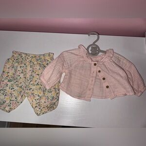 Cloud Island Newborn Pink Outfit